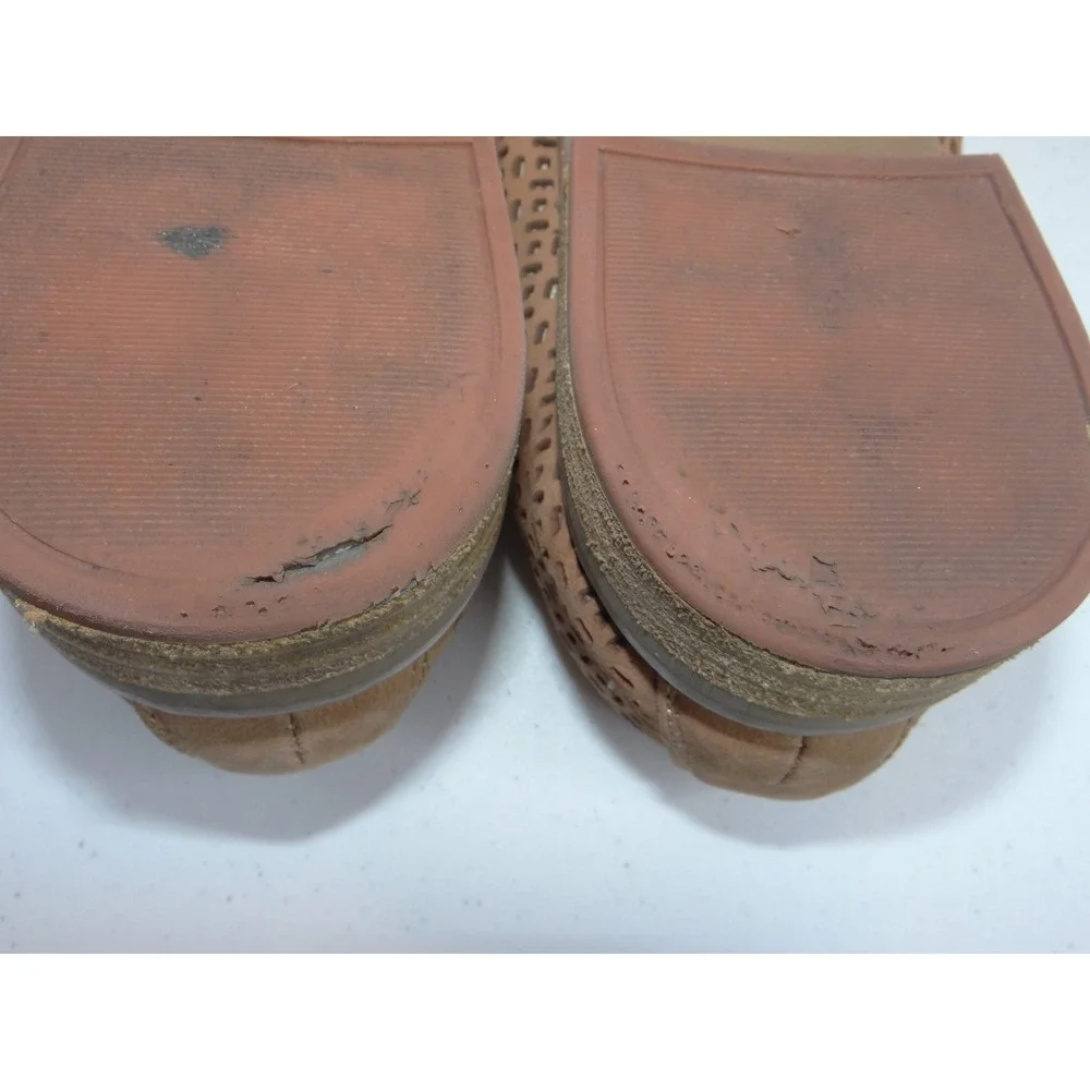 Tommy Hilfiger Raenay Tan Leather‎ Perforated Oxford Lace Up Flats Shoes 6M